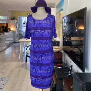Lula Roe Pencil Style Jersey Dress size XL